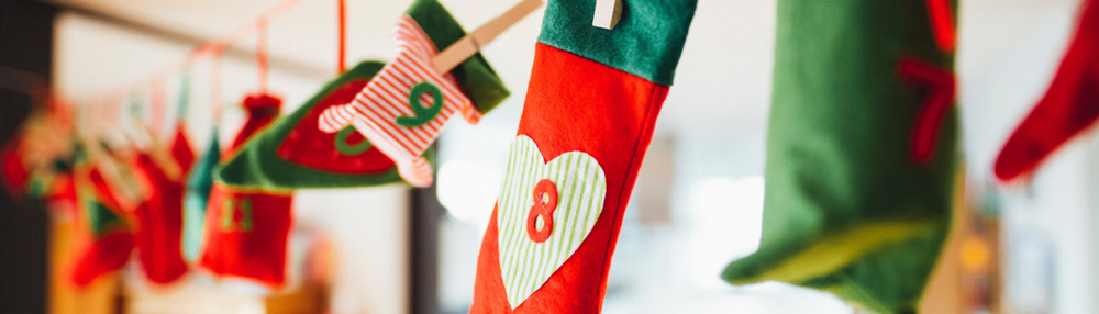 Рождественские носки для подарков