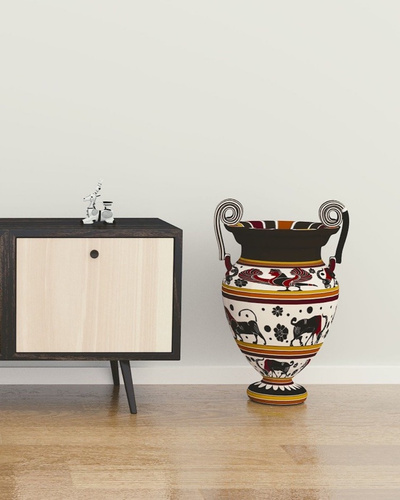 Купить декоративную вазу в африканском стиле из натурального камня