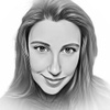 Юбка Женский ANNA SARTO черный, белый Вискоза, Эластан трапеция, размер ...