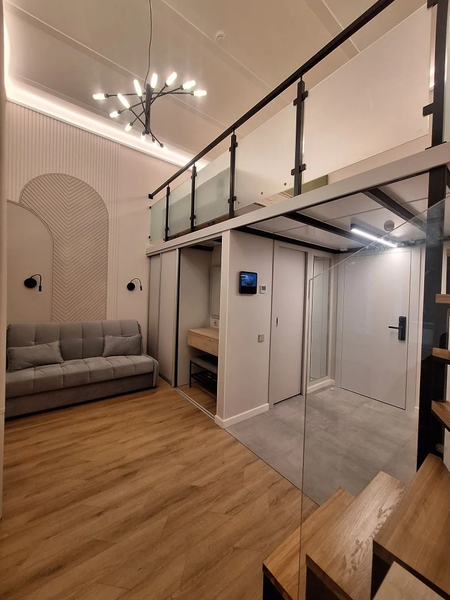 Апартаменты-студия, 21 м², 2 этаж